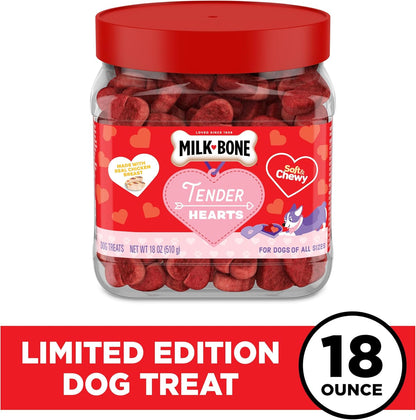 Limited Edition Valentine'S Tender Hearts Soft & Chewy Dog Treats, 18 Ounce