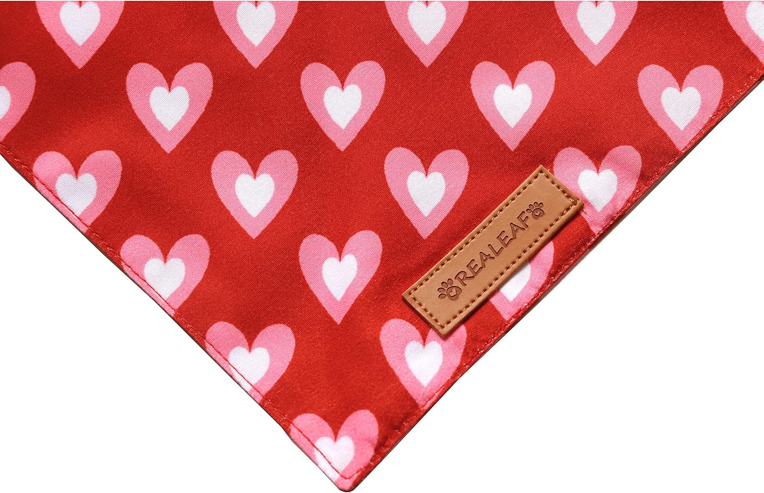 Valentine'S Day Dog Bandanas 2 Pack, Triangle Reversible Love Pet Scarf for Boy and Girl, Premium Durable Fabric, Holiday Bandana for Medium and Large Dogs (Large)