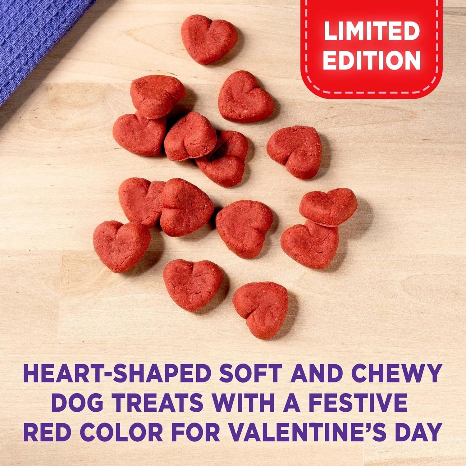 Limited Edition Valentine'S Tender Hearts Soft & Chewy Dog Treats, 18 Ounce